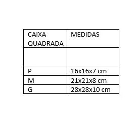 CAIXA PRESENTE QUADRADA 